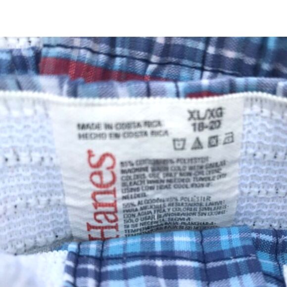 Boxer Shorts . Boy's Size: Extra Large {18-20} . Sold By This 3 Pac . Hanes - Picture 4 of 4